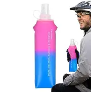 Adorable Running Soft Flask, 500ml Foldable Tpu Water Bottle, Portable Hydration Container with Easy Open Lid for Hiking, Cycling and Climbing Gear, 1 Piece