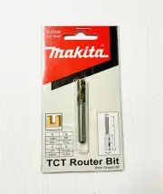 Makita 6mm Straight TCT Bit 1/4 Shaft O/L 51.5mm Cut Lenght 16mm Genuine Parts.