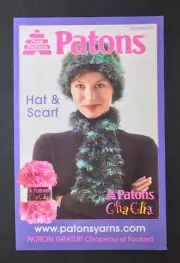 PATRON Yarns Project Sheet Crocheted Hat and Scarf Women's Fashion Accessories