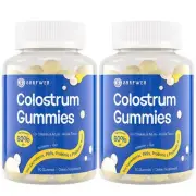 Bovine Colostrum Supplement Gummies - with 60% Highest IgG Lactoferrin Probio...