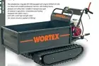 Minidumper Crawler WORTEX SFH 500 Engine Honda GX200 Petrol Wheelbarrow