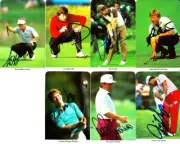 7 autographed signed 1987 Fax Pax golf cards Ben Crenshaw Lee Trevino Tom Watson