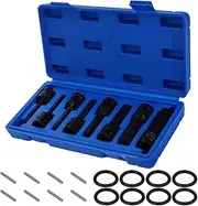 GARVALON Full Metric Ratchet Wrench Set Impact Socket Set 1/2 Drive Socket Drive Tuner Thin Wall Impact Sockets Replacement Bits Enhanced Control Easy to Transport Tool Kit