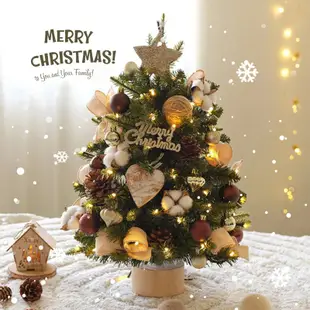 聖誕節裝飾品傢用聖誕樹迷你小型擺件桌麵場景小套餐氛圍佈置禮品