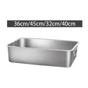 Open Top Pet Litter Box Pet Supplies Stainless Steel Pet Cat Toilet Sand Box