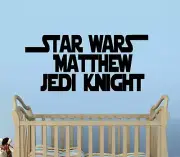 Jedi Knight with (Custom Name) - Popular Characters, Wall Decals