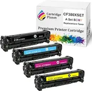 Cartridge Planet 4 Pack BCMY Compatible Toner Cartridge for HP 312X 312A CF380X CF381A CF383A CF382A (4,400/2,700 (B/CMY) Pages) for HP Color Laserjet Pro MFP M476dn M476dw M476nw