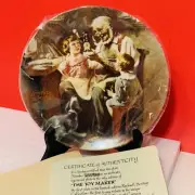 1977 Knowles NORMAN ROCKWELL First Limited Edition Collector Plate THE TOY MAKER