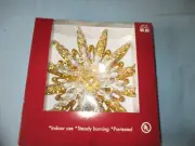 Holiday Time 15 Light Lotus Snowflake Christmas Tree Topper