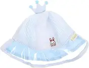 [SAFIGLE] Sun Hat for Boys and Girls Toddlers Mesh Sun Bucket Hat Wide Brim for Outdoor Activities Sky-Blue