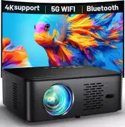 HD Outdoor Projector, with Android TV AutoFocus Wifi and Bluetooth GooDee Bundle