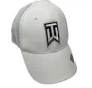 NEW NIKE 2014 [S/M] Adult TW Tiger Woods FLEXFIT Golf Hat/Cap-White 726287-100