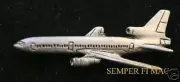 # L1011 TRISTAR JET PEWTER LAPEL HAT VEST PIN UP FLIGHT CREW PILOT GIFT