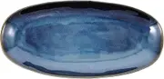ULTECHNOVO Ceramic Sushi Plate Large Blue Serving Dish for Fruit Snacks Appetizers Premium Multi Functional Tray for Home Restaurant Hotel Gatherings