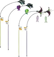 Our Pets Fish Teaser Wand Cat Toy,
