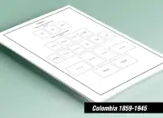 PRINTED COLOMBIA [CLASS.] 1859-1945 STAMP ALBUM PAGES (80 pages)