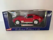 Vintage Terah 1968 Red Chevrolet Chevy Corvette Diecast 1:24 Scale