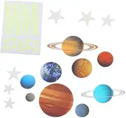 ULDIGI 2sheets Glow Stickers Luminous Wall Decals for Bedrooms Material Removable Fluorescent Stickers Easy DIY Application
