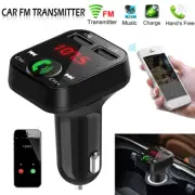 Bluetooth FM Transmitter Wireless Car MP3 Player 2 USB Charger Handsfree Kits[