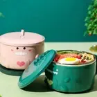 Anti-Scalding Ramen Bowl Double Wall Salad Bowl Dormitory