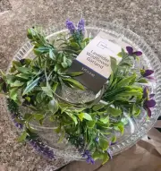 Lavender Purple Wildflower Garland Bendable Artificial Floral Greenery 5ft NEW