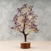 Amethyst Crystal Tree of Life, Healing Crystal Stone, Crystal Decor & Gift