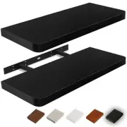 Floating Shelves for Wall, Wood Shelves with Invisible Brackets for Bathroom,