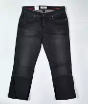 $198 New BRAX Chuck Men's 33x34 Hi Flex Modern Fit Black 5 Pocket Jeans