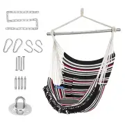 Hammock Chair Hanging Rope Swing Max 500lbs 2 Seat Cushions Included Hanging ...