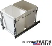 Pull Out Trash Cans - Kitchen Cabinet Organizer Pullout In-Cabinet