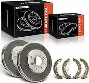 A-Premium Rear Brake Drums and Shoes Set Compatible with Toyota Yaris 2019-2020, Yaris iA 2017-2018 & Scion iA 2016, 1.5L, 6-PC