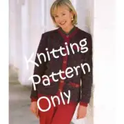 New Sirdar 5239 Harlequin Chenille Cardigan Sweater Jacket Knitting Pattern