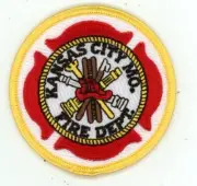 MISSOURI MO KANSAS CITY FIRE DEPARTMENT NICE 3" PATCH POLICE SHERIFF