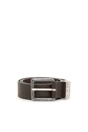 [Diesel] Diesel - 3.4cm leather belt with burnished hardware - Belts - Man - Brown 85 Brown