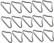 15pcs Trampoline Mat Triangle Ring Set Durable Metal Buckles for Easy Installation Quick Replacement Reliable Support for Outdoor Trampoline Repair Versatile Parts