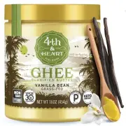 Vanilla Bean Grass-Fed Ghee, Clarified Butter, Keto, Pasture Raised, Non-GMO,...