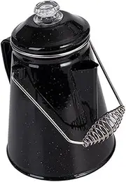 kokiya Coffee Percolator Tea Kettle Classic Portable Stylish Heat Resistant Enamel Water Pot for Gatherings Backpacking Outdoor RV