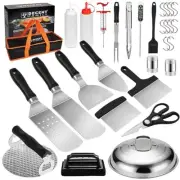 30PCS Flat Top Grill Accessories Set for Blackstone Griddle Accessories Orange