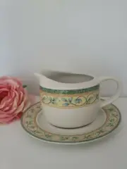 French Quarter (Stoneware) by Pfaltzgraff - Gravy Boat & Under Plate - NWOT