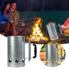 Barbecue Chimney Starter Quick Start BBQ Grill Charcoal Burner Coal Lighter