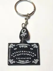 Ouija Board Planchette Keychain Witchcraft Spooky Gothic Keychain