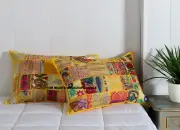Handmade Patchwork Embroidered Cushion Cover Indian Sofa Pillow Case Home Decor