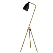 Modern Simple Bullet Lamp Shade Fashion Bronzed Tripod Legged Floor Lamp (Black 150 White)