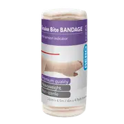 AEROFORM Short Snake Bite Bandage with Indicator 10cm x 4.5M Wrap/12
