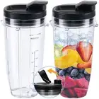 Replacement 24oz Blender Cup with Sip & Seal Lid For Nutri Ninja BL450 BL456 ...