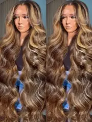 427 Highlight Ombre 13x6 Lace Frontal Wigs Body Wave HumanHair Wig 13x4