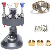 [MLBNBMMPLW] Watch Hand Setting Tool, High Precision 4 Pin Watch Installation Fitting with 3 Movement Seats, Needle Loader Watch Hands Pressers Tool with 8 Needles, Watchmakers Setting Fitting