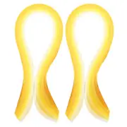 200 Pcs 390 x 7mm Rainbow Quilling Strips Paper, Gradient Light Yellow