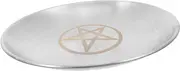 DONFAMDS Pentacle Altar Tray Stylish Stainless Steel Display Plate for Home Decor Ceremony and Special Occasions Safe Polished Surface Elegant Pentagram Design
