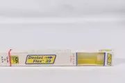 Vintage Dented Flox 39 Toothbrush Adult Soft Dental Yellow New